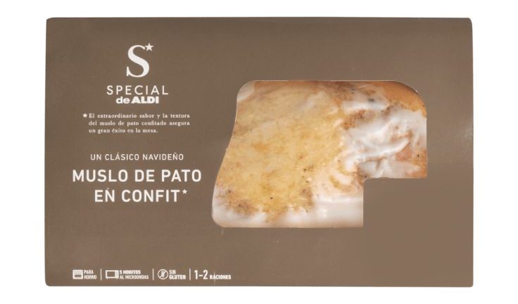 Muslo de pato confitado de Aldi