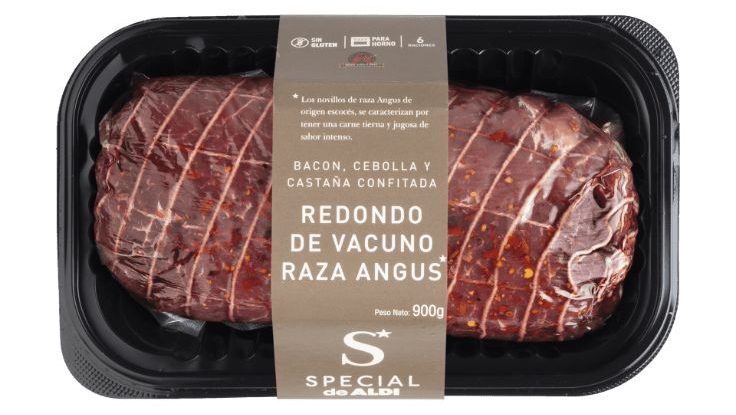 Redondo de vacuno raza Angus relleno de Aldi