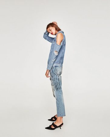 Chaqueta con hombros al aire