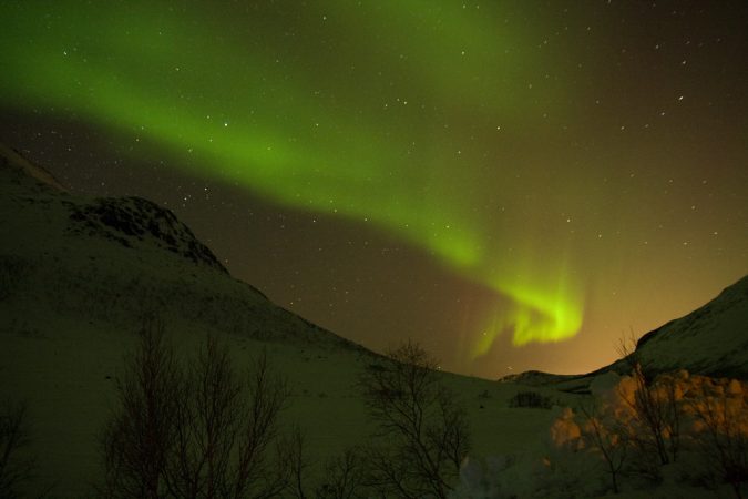 Tromso, aurora boreal en Noruega