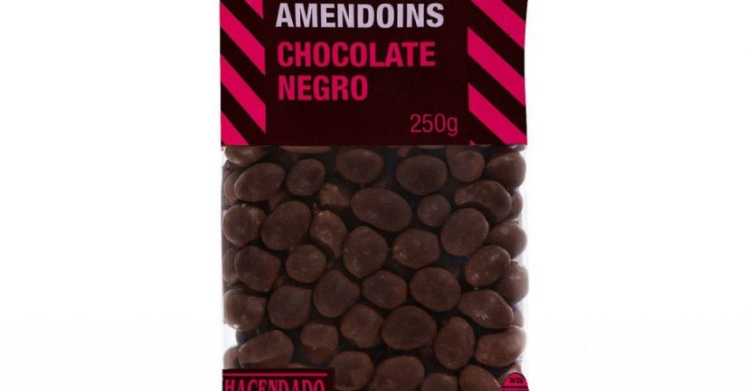  Cacahuete bañado chocolate negro, Mercadona