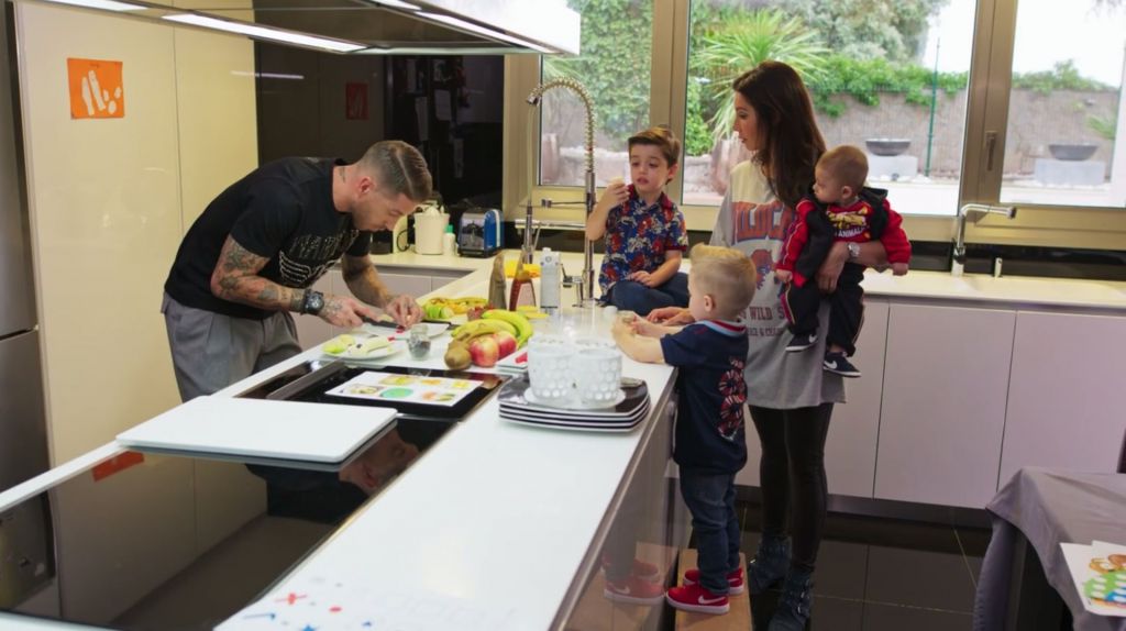 La cocina de Sergio Ramos y Pilar Rubio