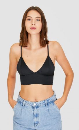 Bralette satinado de Stradivarius