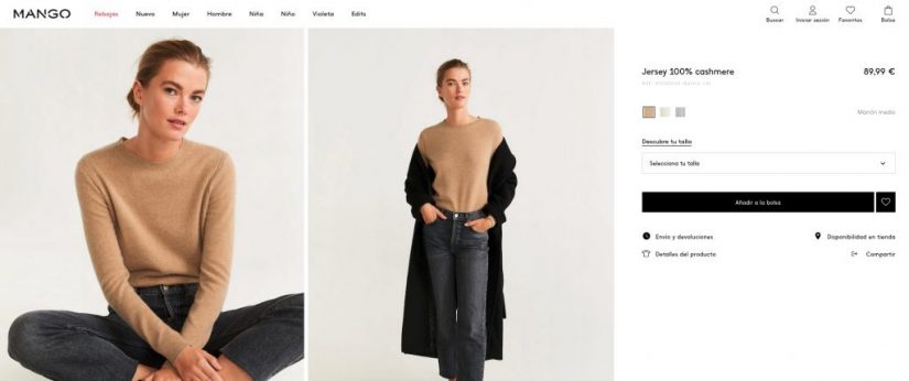 Jersey cashmere Mango