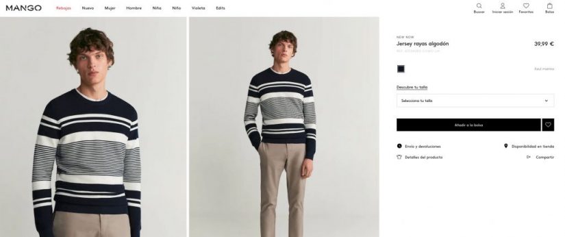 jersey de rallas Mango