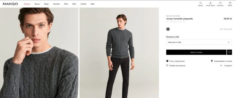 Jersey trenzado Mango