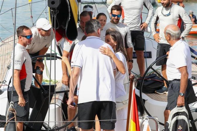Letizia con su marido