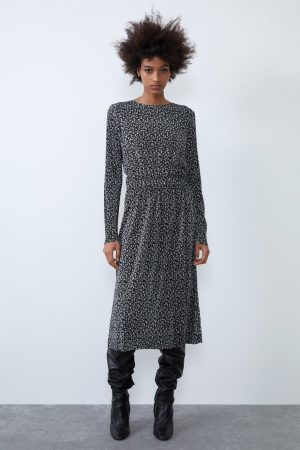 vestido largo de Zara