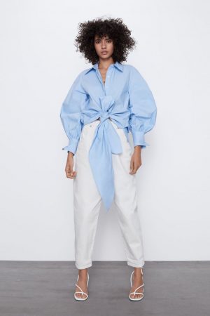 Camisa popelín lazada