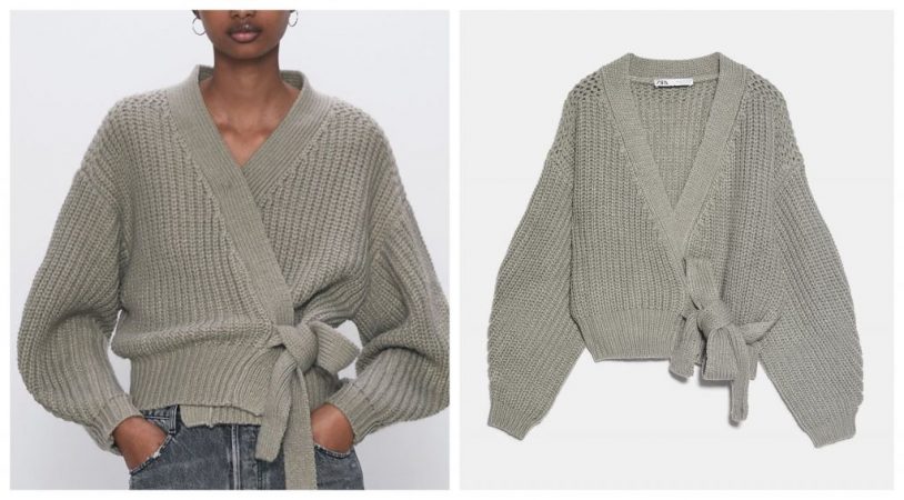 chaqueta cruzada zara