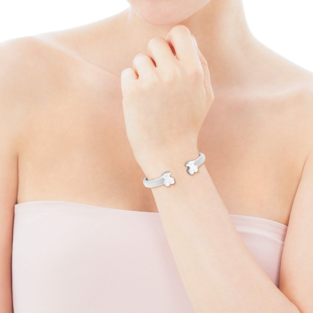 Esclava mesh de plata disponible en Tous