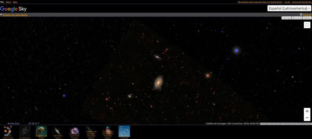 Google Sky, imagen