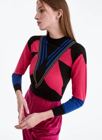 Jersey con detalle de cadena Uterqüe