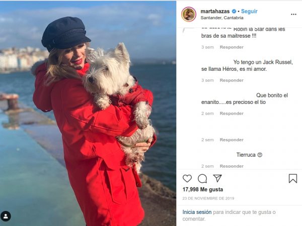 Mascota de Marta Hazas