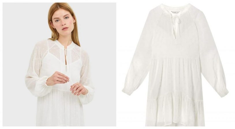 vestido blanco y bohemio