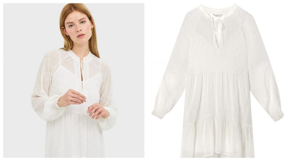 vestido blanco y bohemio