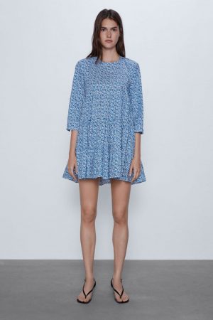 Vestido estampado flores