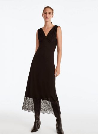 Camisa negra Uterqüe