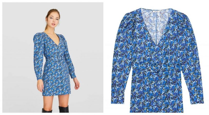 vestido romantico azul