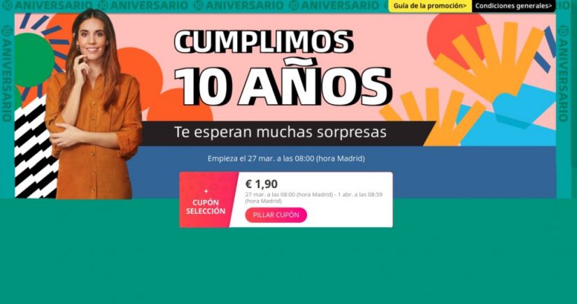 10º Aniversario de Aliexpress