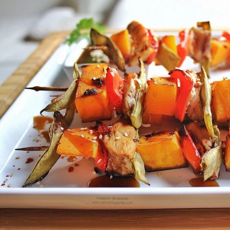 brochetas vegetales