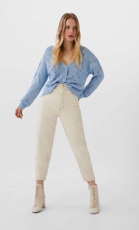 Cárdigan calado Stradivarius