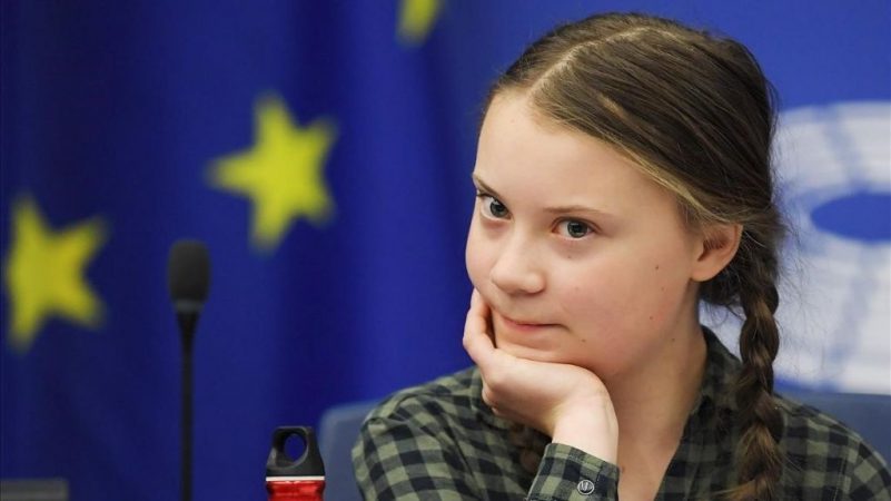 Greta Thunberg con asperberg