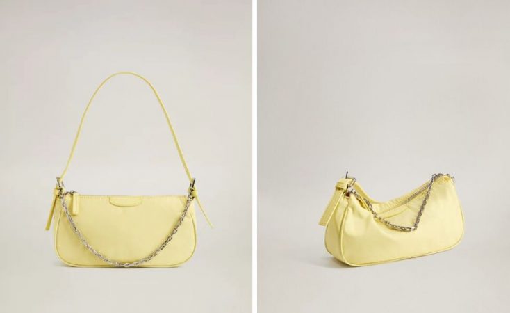 bolso baguette Mango