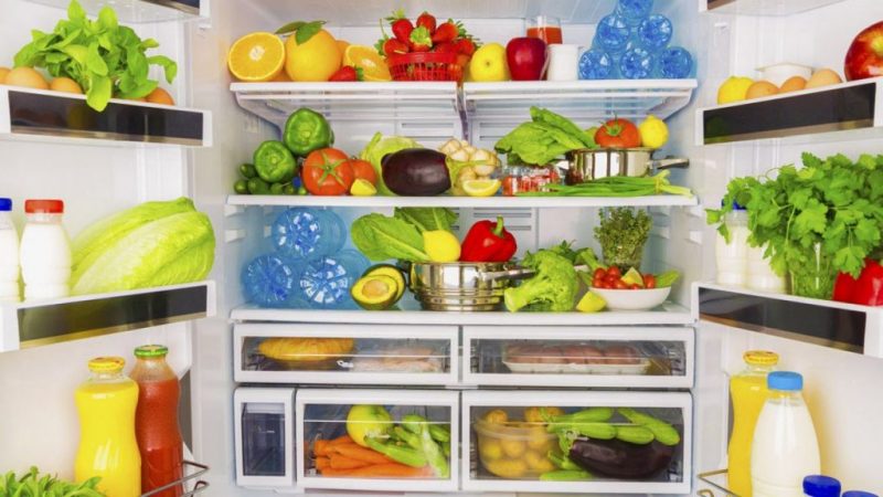 frigorífico con bebidas