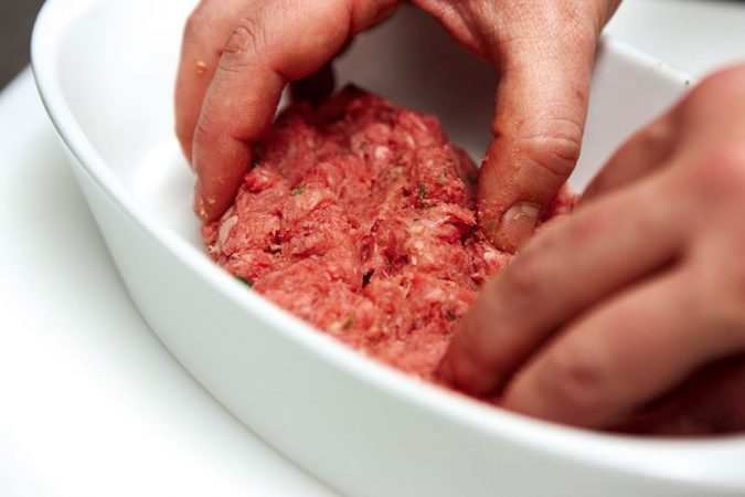 sazonado hamburguesa