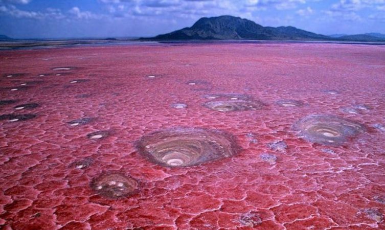 lugares márs raros, lago Natron
