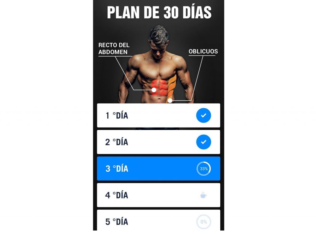 abdominales apps 30 días