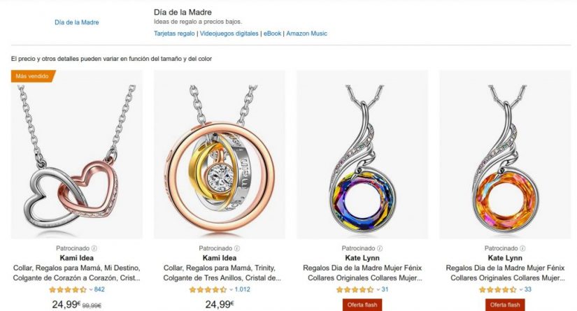 Las joyas más acertadas para regalar el día de la madre 3 Merca2.es Amazon, Día de la Madre