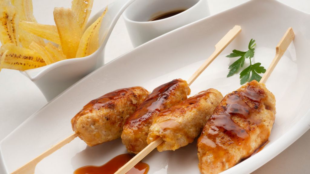 brochetas pollo terikayi