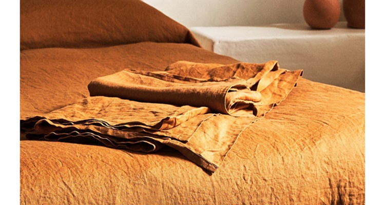 Zara Home: funda nórdica terracota