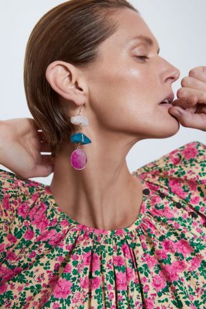 pendientes piedras agata