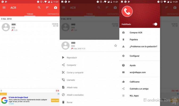 grabacion de llamadas