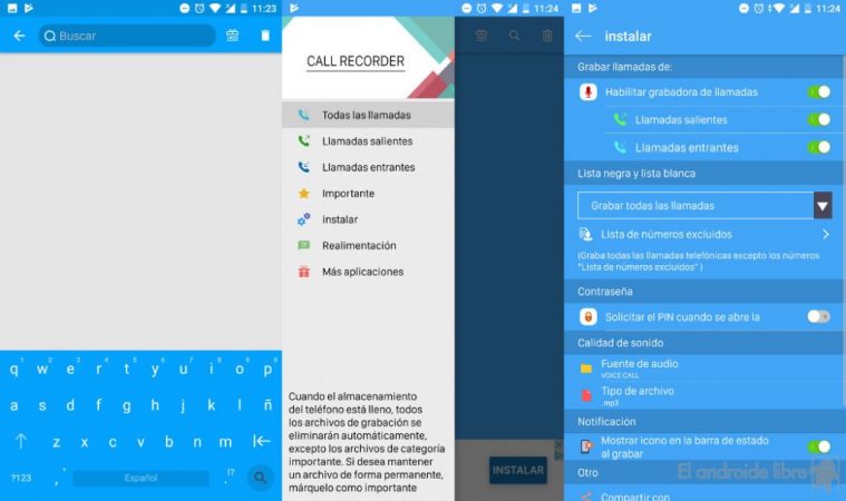 aplicaciones grabar llmaadas call recorder