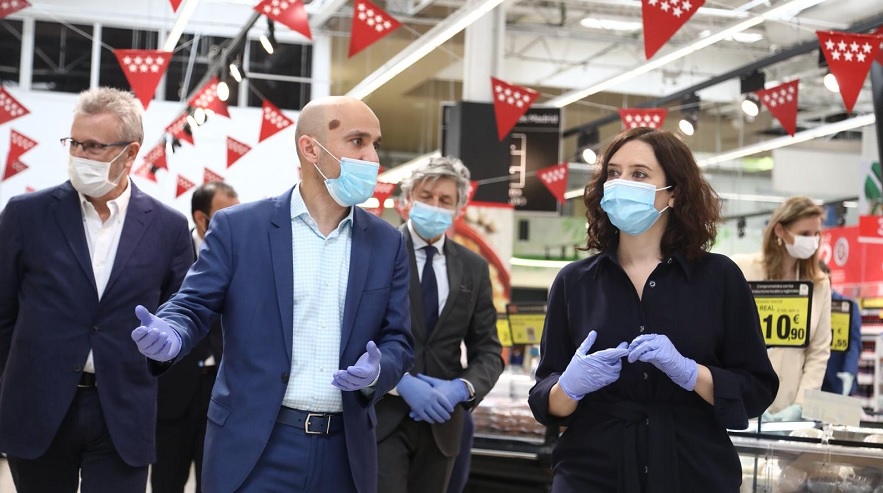 Isabel Díaz Ayuso y Carrefour apoyan a los productores de Madrid