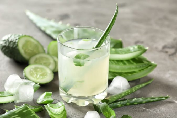 vaso aloe vera ayunas