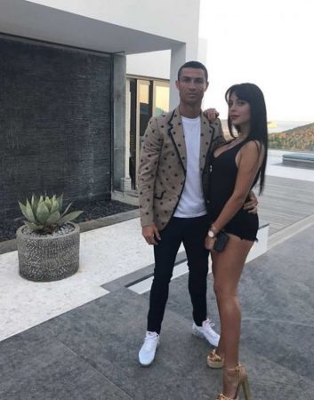 Georgina Rodríguez con Cristiano Ronaldo