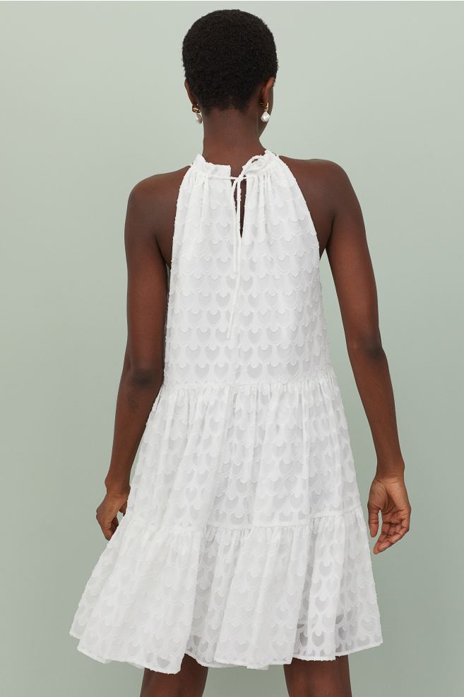 vestido evase h&m