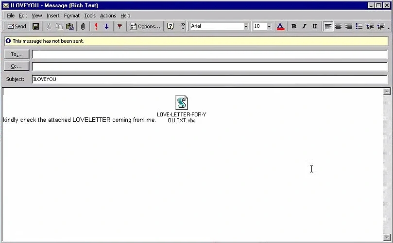 I Love You, malware