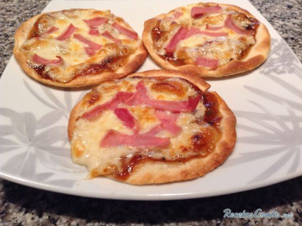 pizzas jamon y queso