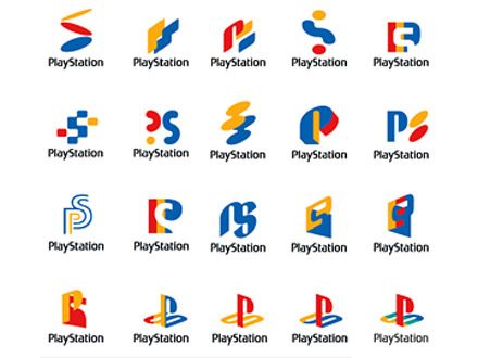 logos PlayStation, y otros de Coca-Cola, Xbox, etc