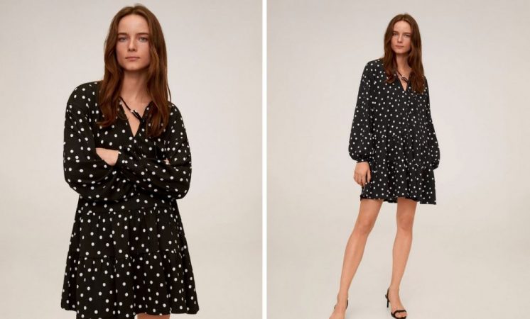 Vestido corto de Mango