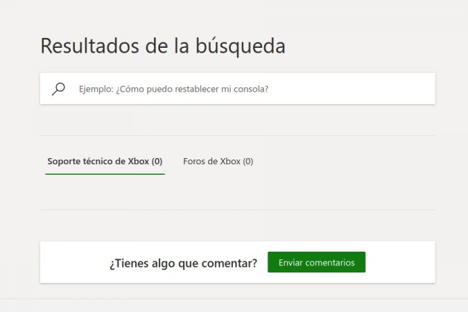 Página soporte técnico Microsoft