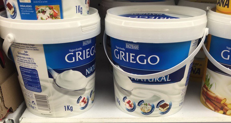 Yogur griego Hacendado, Mercadona
