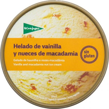 helado vainilla nueces de macadamia