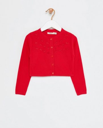 chaqueta torera roja el corte ingles